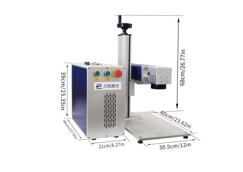 Raycus Fast 20W 30W 50W Fiber Laser Engraver Marking Machine