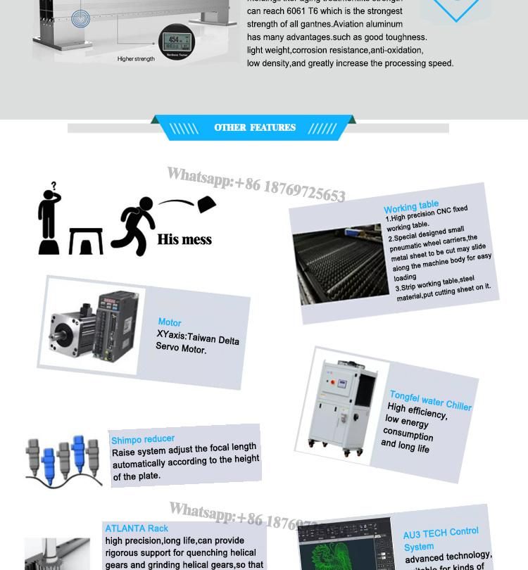 CNC 500W 1000W 1325 1530 Fiber Laser Cutting Machine for Metal Fiber Laser Cutting Price