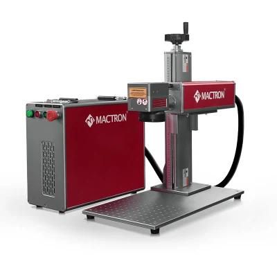 Qr Code Portable Raycus Fiber Laser 20W 30W 50W Fiber Laser Engraving Machine Metal