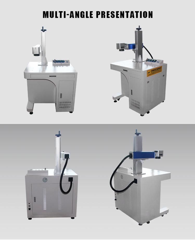 High Quality Fiber Laser Marking Machine with Lifting for Hardware Discount Price