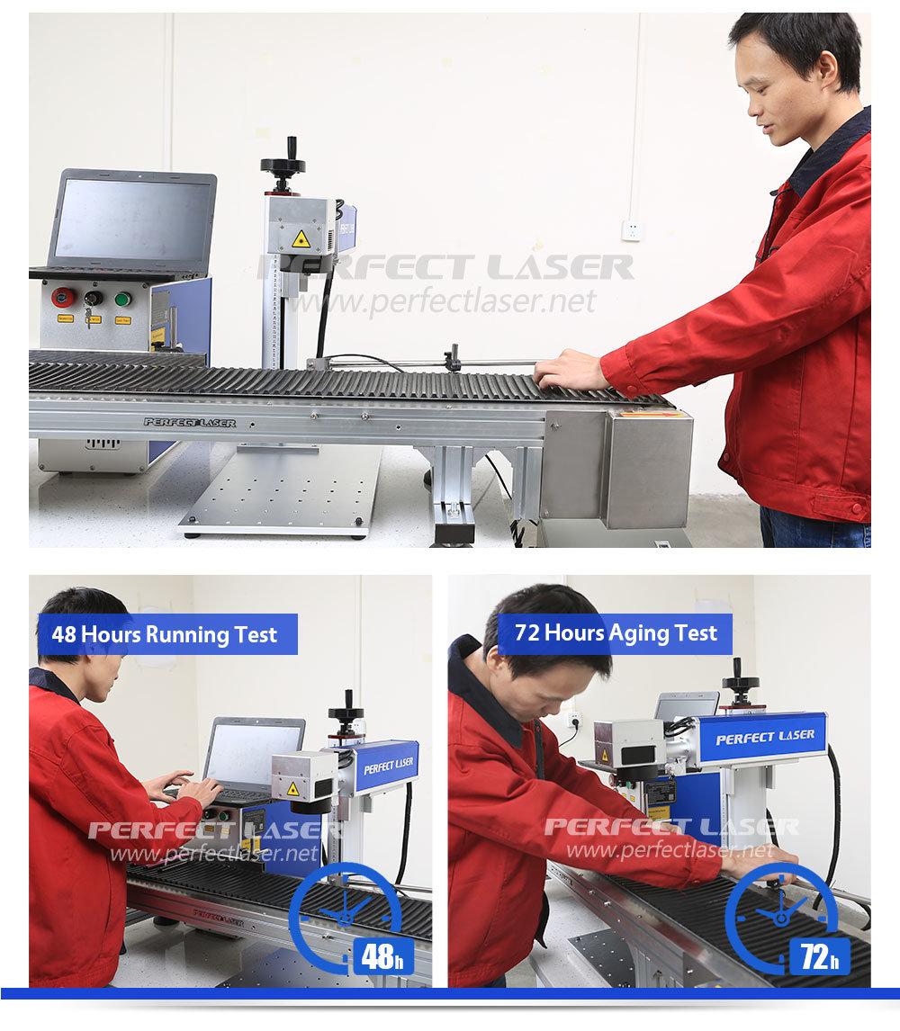 Automatic Feeder Productin Line Fiber Laser Marking Pen Machine with 20W Raycus Laser Engraving Metal Plastic Pen