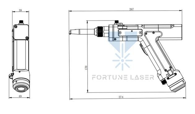 Gw Air-Cooled Laser Welder A1500W Similar with Ipg Lightweld Handheld Laser Welding System