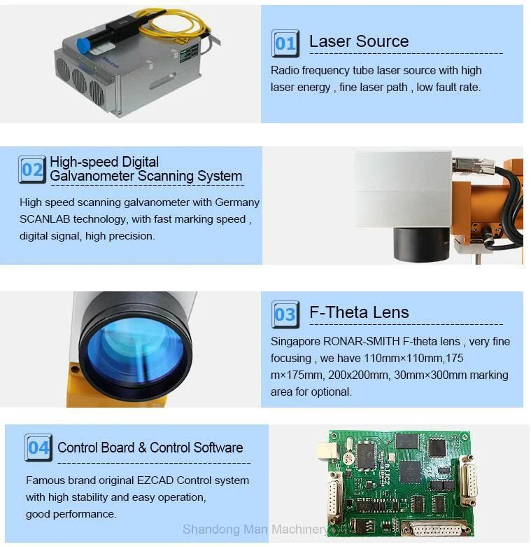 30W Handhold Metal Mini Laser Marking Machine with 3 Years Warranty