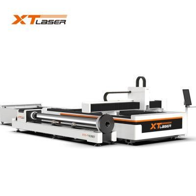 Silver Metal CNC Laser Engraving Exchange Table 3000X1500 mm Fiber Laser Cutting Machine