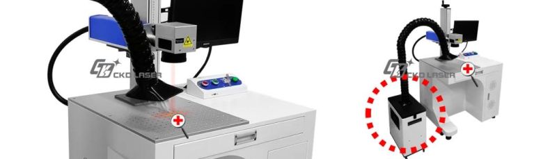 Vision Location Automatically Position Laser Engraving Machine for Button Cover Plastic Box Ean Qr Bar Code