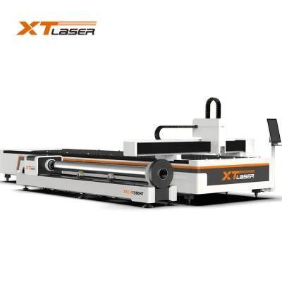 Xt Laser Promotional Laser Cutter 1500W Metal Pipe Tube Plate Fiber Laser Cutting Machine for Carbon Steel