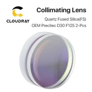 Cloudray 2PCS Focusing &amp; Collimating Lens Dia 37mm OEM Quartz Fused Silica Fiber Laser 1064nm