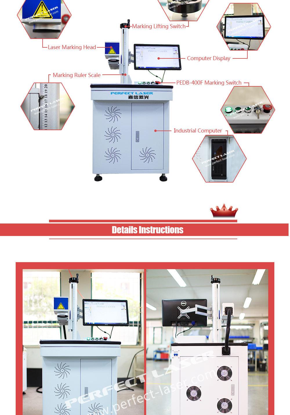 3D Curve Surface Dynamic Focusing Fiber Laser Marking Machine for Metal