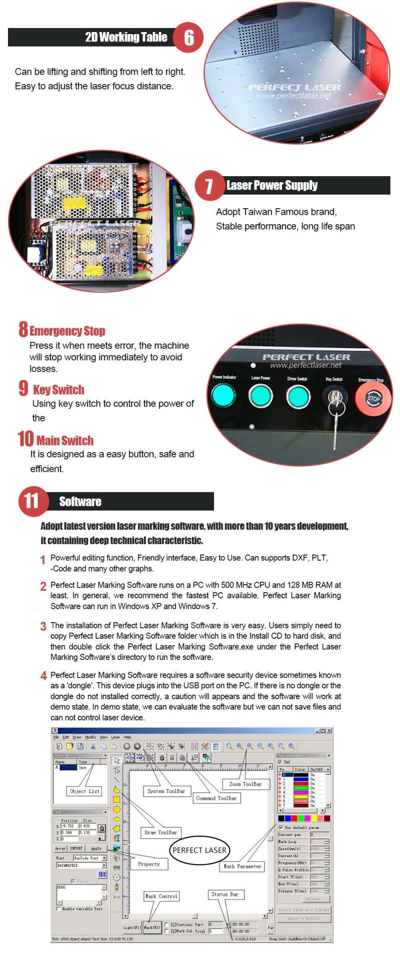 10W 20W Enclosed Fiber Laser Engraving Marking Machines