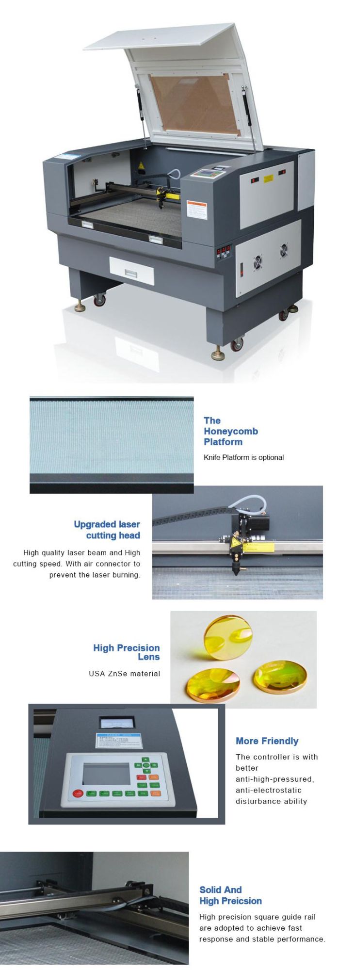 80W Dongguan Laser Cutting Machine 6040
