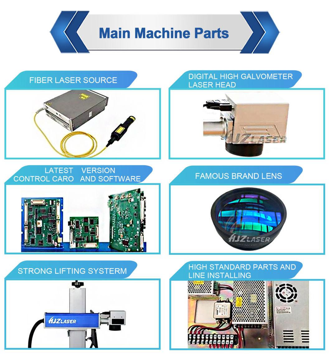 30W 50W Raycus Max Mopa Online Flying Fiber Laser Marking Machine for Cut Jewelry Copper Silver Gold Mark Engraving Pens