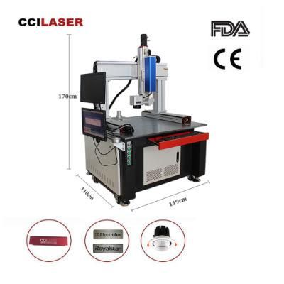 30W 50W 100W Large Format Dynamic Focusing Fiber Galvo Laser Marking Machine