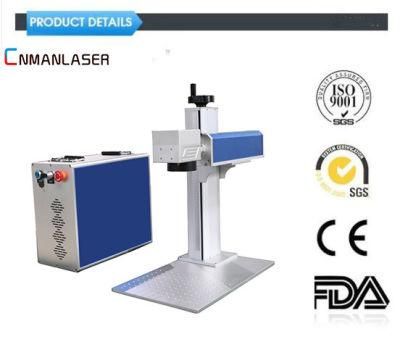 Air Cooling Fiber CO2 Laser Marking Machine for Leather Wood Acrylic