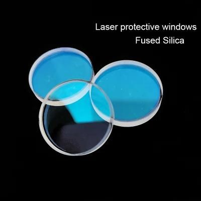 Corning Fused Silica Laser Protective Windows Flat Lens Fiber for Laser Cutting Welding Machine