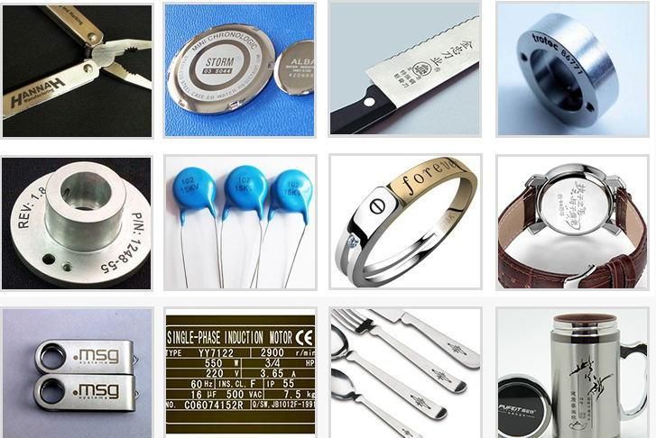 Desktop Cylinder Engraving Laser Marking Machine with Rotary Devices