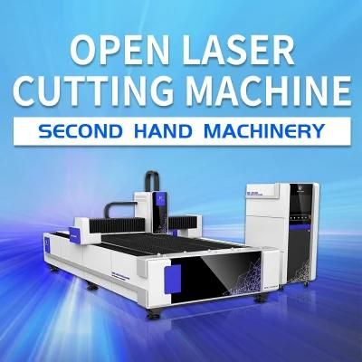 Second Hand Aluminum Plate CNC Laser Cutting Machine 1500W Open Type Fiber Laser Cutter for Sheet Plate