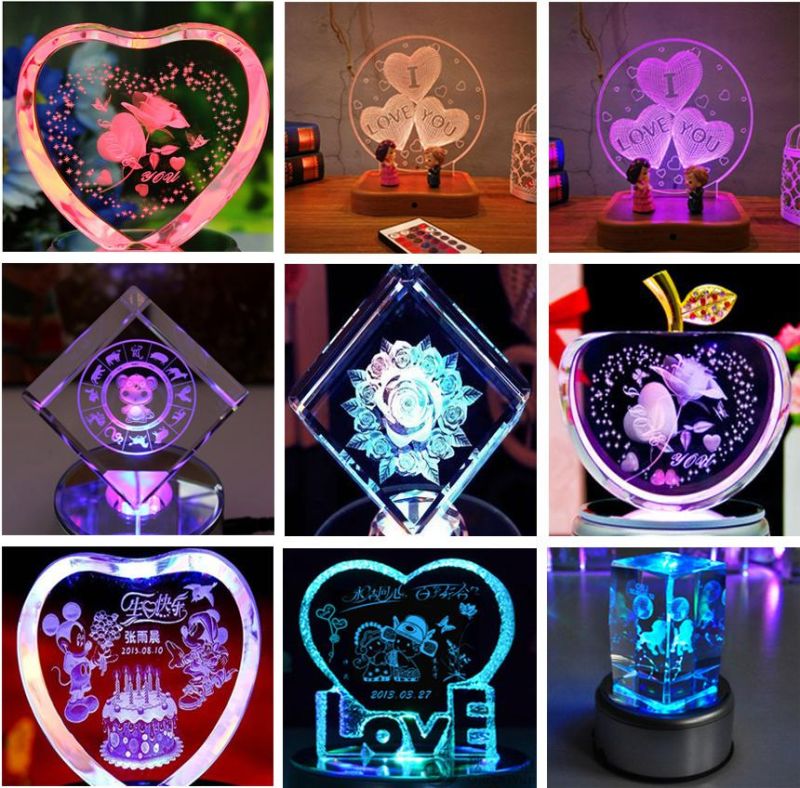 2D/3D Portrait Crystal and Glass Inner Laser Engraving Machine