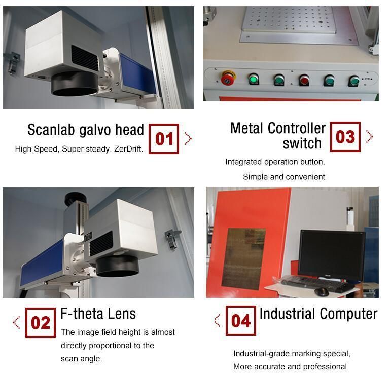 30W Desktop Raycus Desktop CNC Button Laser Marking Machine