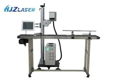 20W 30W Online Flying Fiber Laser Marker for Production Line Marking