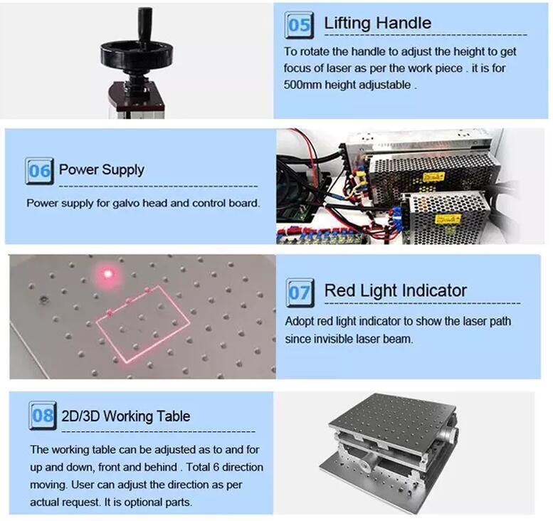 Ipg Raycus Sources Mini CNC Laser Marking Machine for Logo