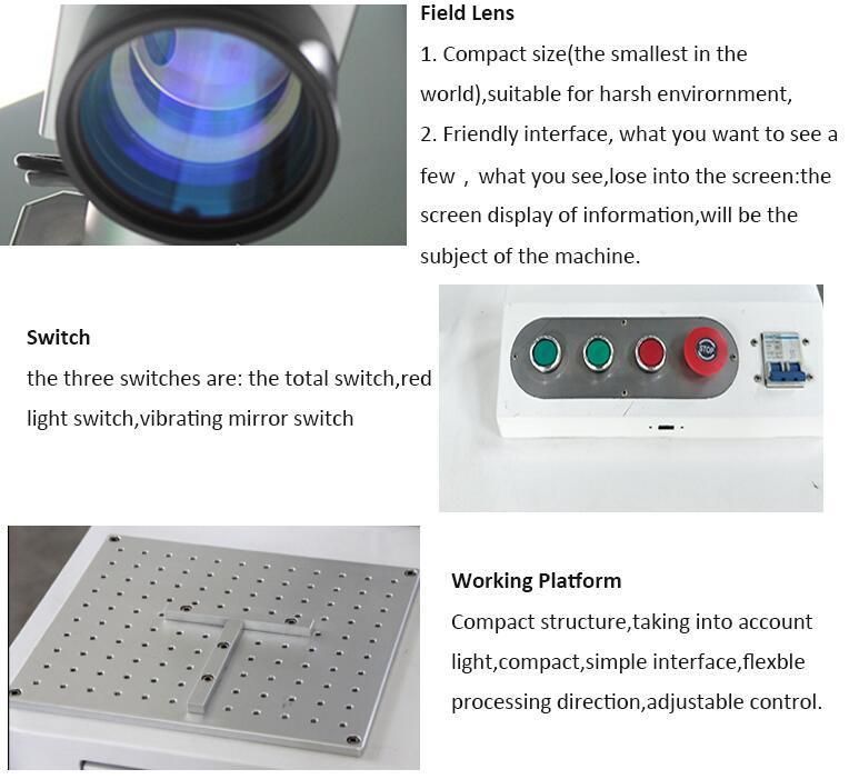 Pen Logo Fiber Laser Marking Machine 20W with Laser Source Raycus