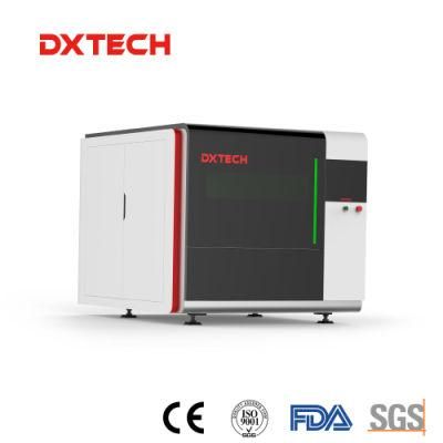 Full Cover Enclosed Ipg Laser Source Fiber Laser Cutting Machine on Sale 2kw Low Price for Metal Sheet