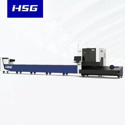 Economical Tube Laser Cutting Machine 1500-4000W Fiber Laser Metal Pipe Laser Cutter Machines with Rotary Device