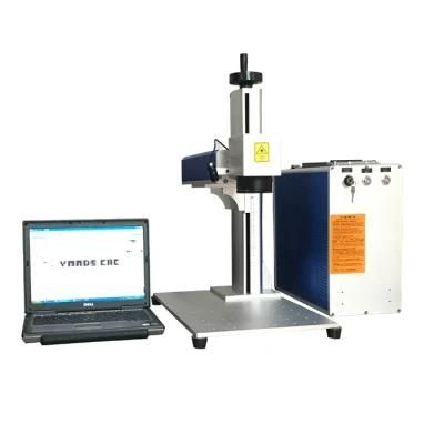 Portable Mini 20W 30W Raycus Fiber Laser Marking Machine for Metal Logo Pet Tag Leather PP PVC Dog Tag Laser Marker