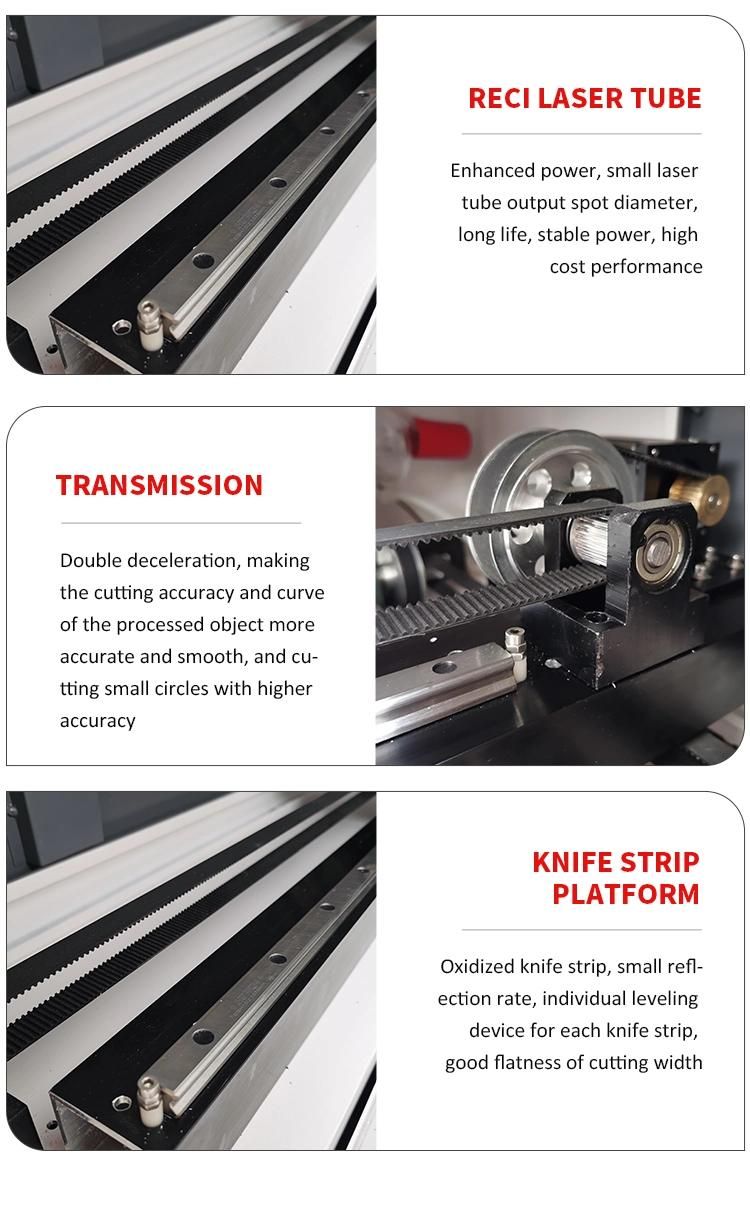 High Quality Wood Laser Cutting Machine 6090 9060 CO2 Laser Cutter Engraver 80W Lm6090h