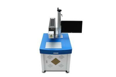 30W Fiber CO2 UV Laser Marking Engraving Coding Machine for Non Metal Plastic Glass