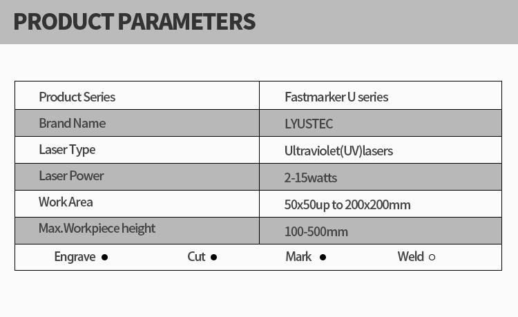 Nameplate Laser Marking Machine UV Laser Source System with Computer