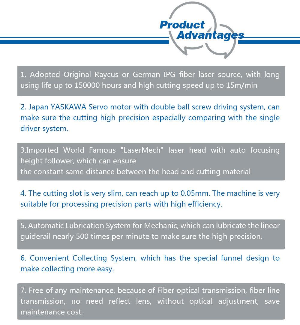 500W 700W Metal Laser Cutter Stainless Steel