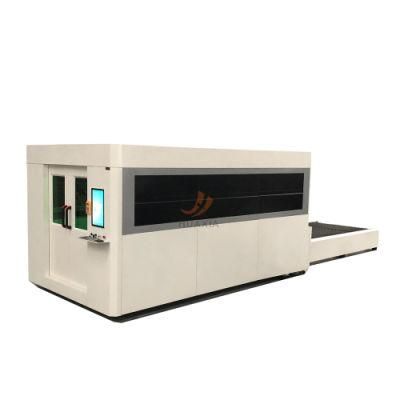 Laser 1000W 3000W Sheet Metal Fiber Laser Cutting Machines with Metal Cover