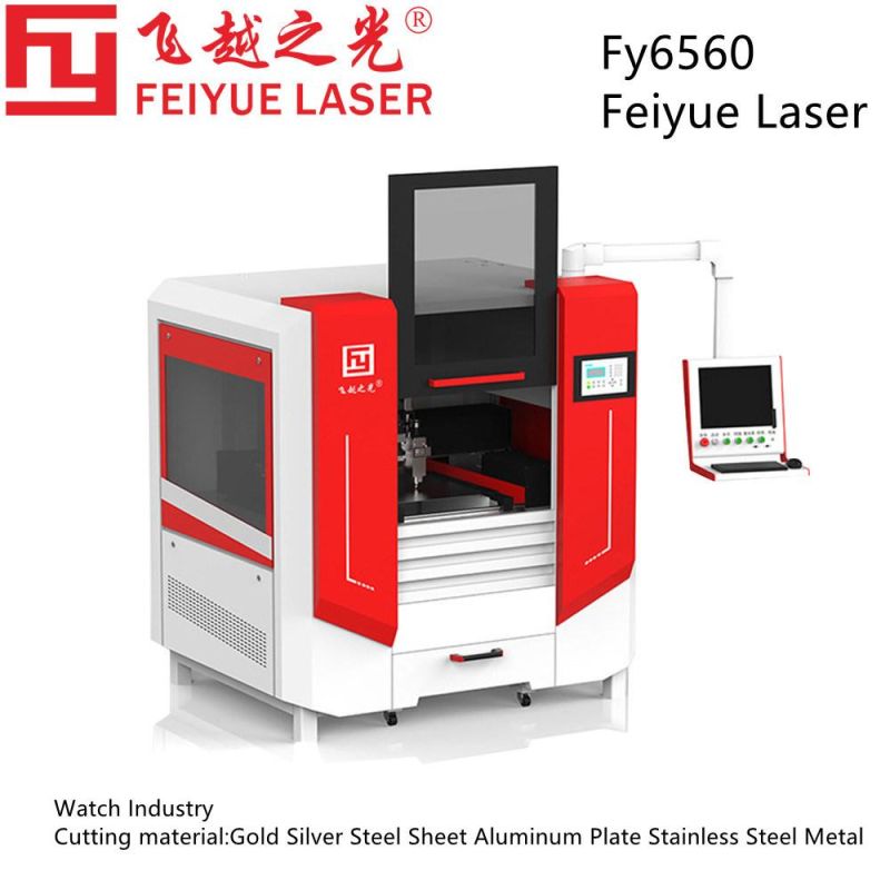 Fy6560 Watch Industry Feiyue Laser CNC High Precision Laser Cutting Machine Copper Aluminum Plate Stainless Steel Metal Best Laser Cutter for Small Business