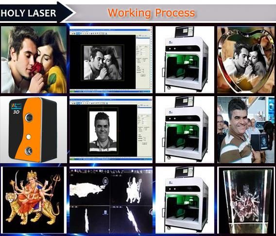 3D Inner Engraving Machinery for Crystal Photo