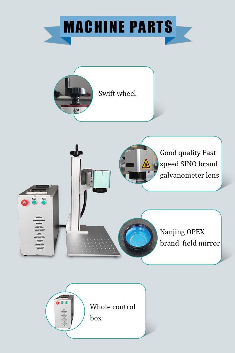 3D Logo Printing Fiber Marking /Cutter/Engraving Machine for Metal/Plastic/Laser Engraver Metal Laser Cutting Machine