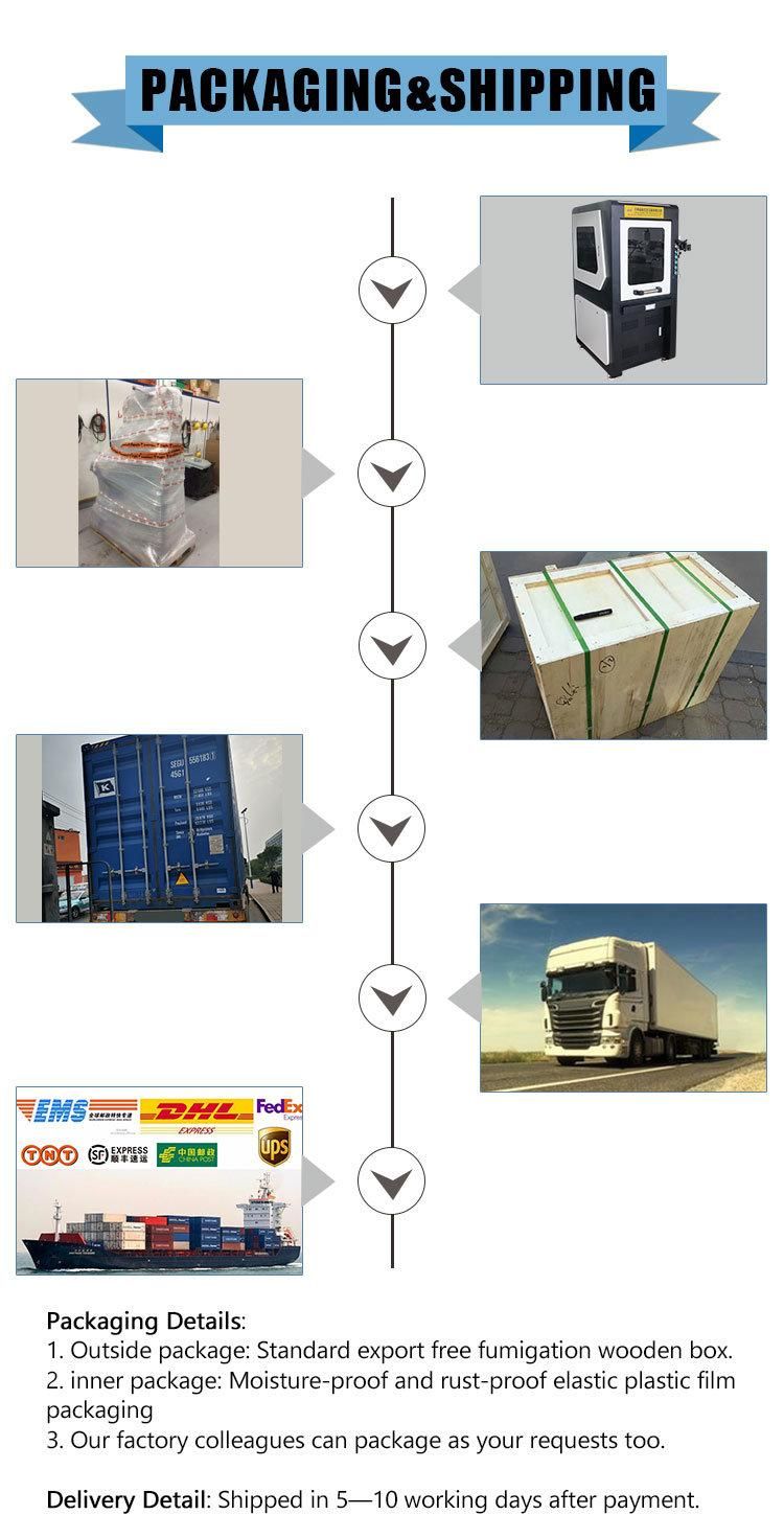 Full Cover Power Optional Fiber Laser Marking Cutting Machines China
