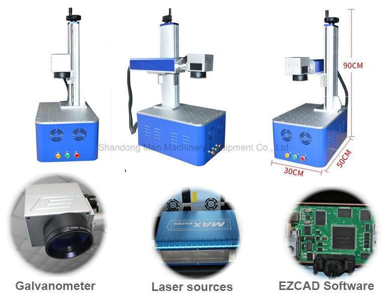 Optical Fiber Laser Marking Machine 20W with PC Control System