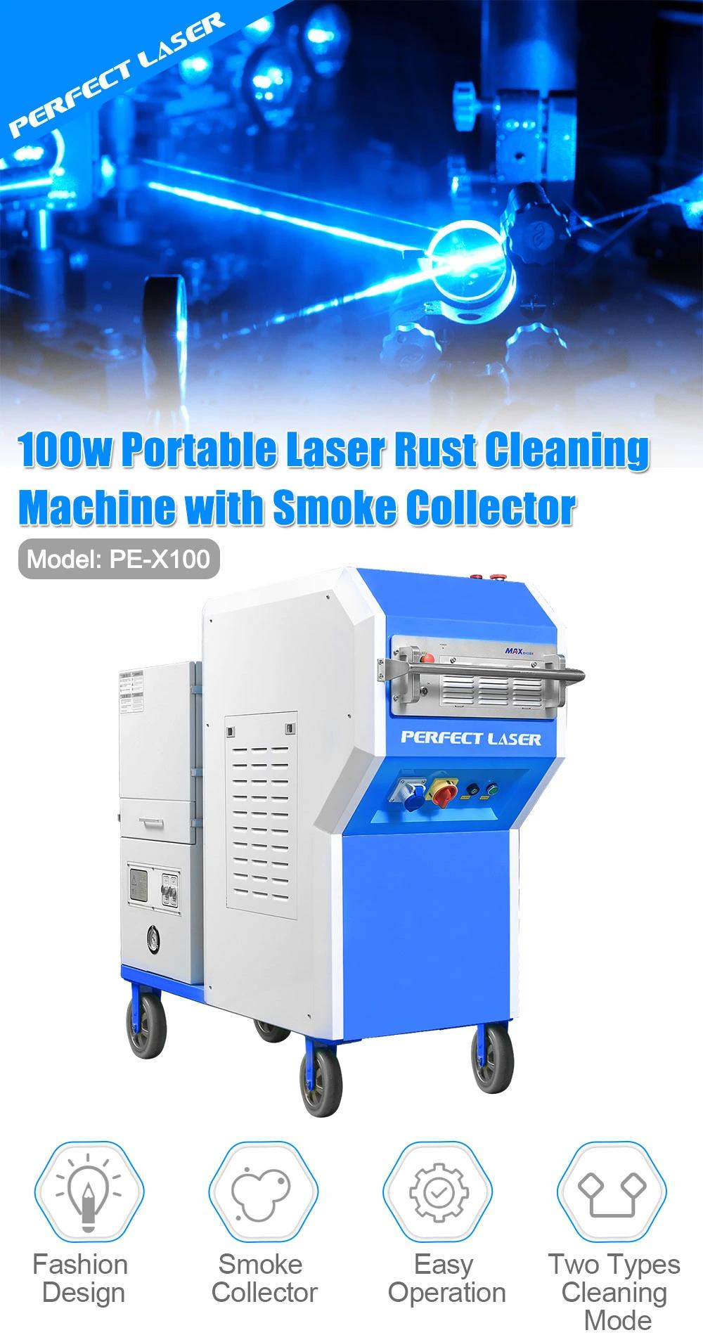 Portable 100W Fiber Laser Cleaning Rust Removal Machine