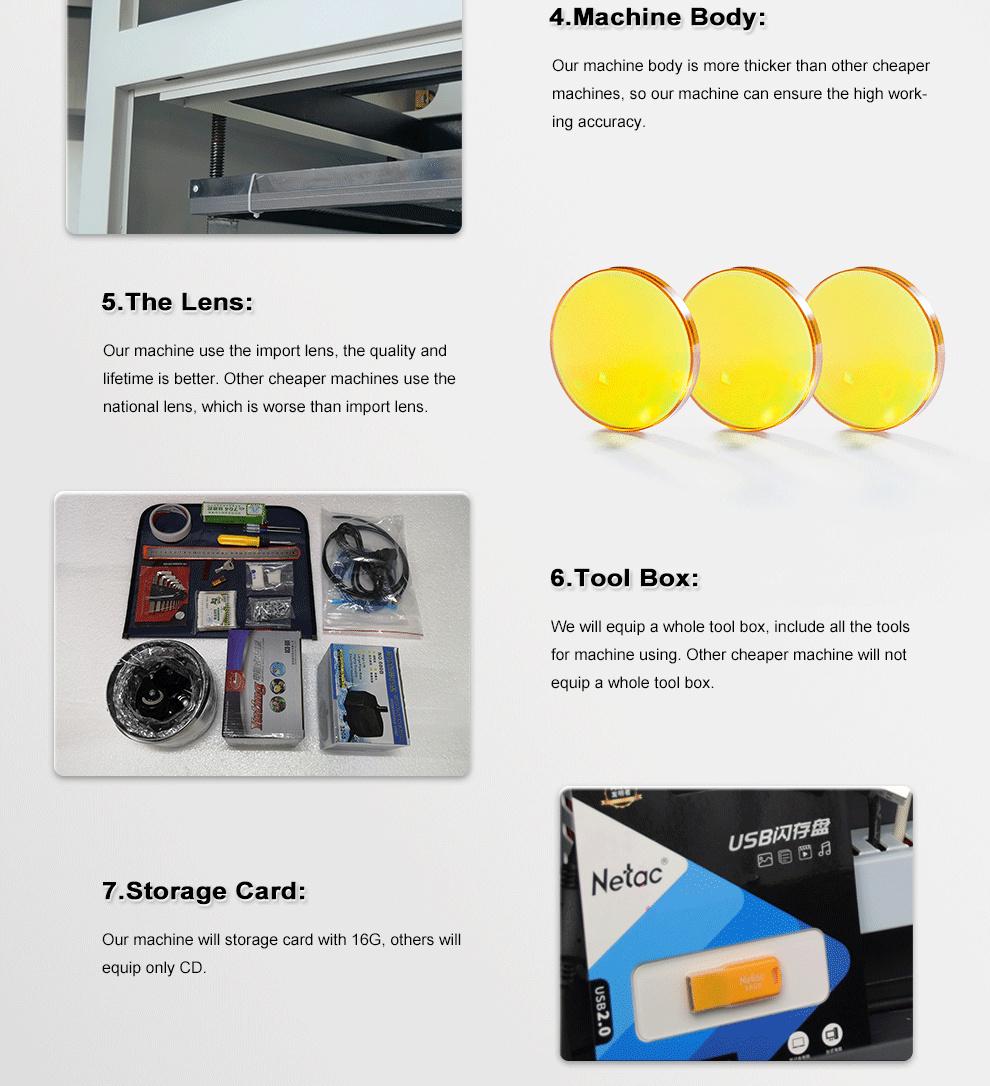 Laser Equipment with 50W 60W Laser Power Water Pump