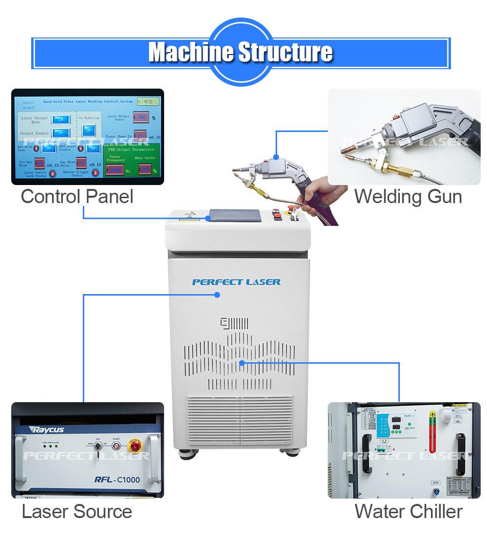 Portable Metal Stainless Steel Letter Fiber Hand Held Laser Welding Machine Laser Welder