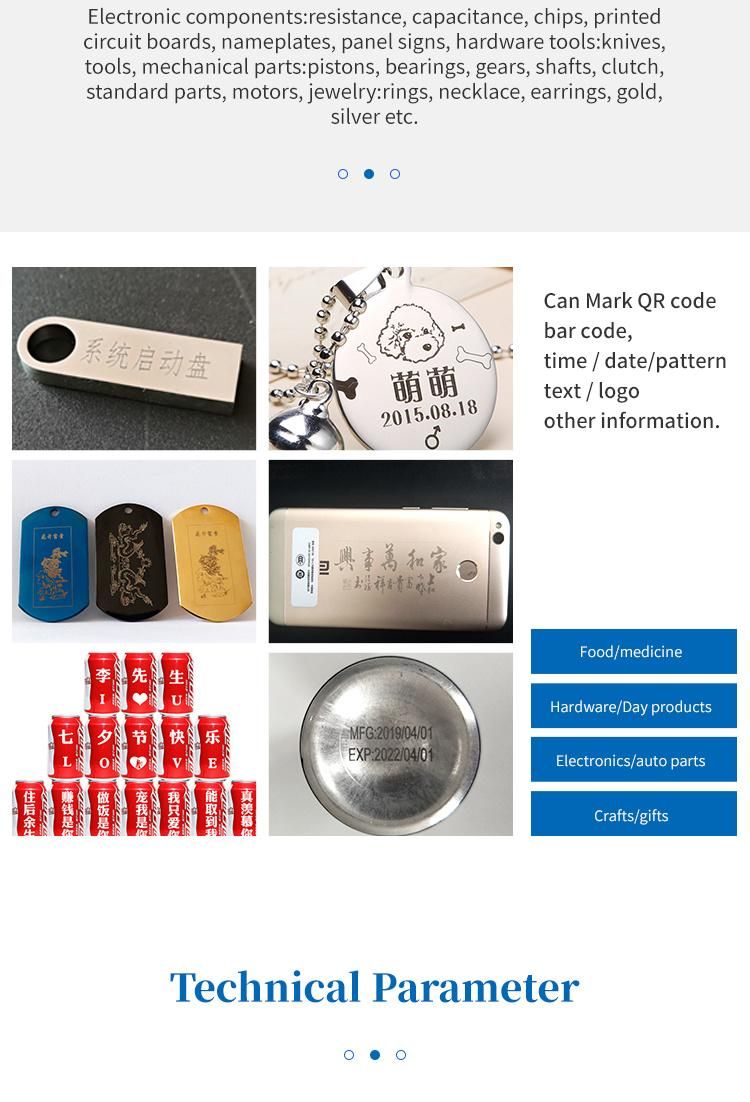 Dealer Price Laser Equipment Marking Machine for Metal Materials