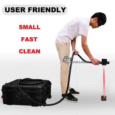 100W Portable Clean Laser Polishing Machine for Rust Metal Phone Case Car Parts