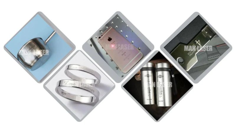 50W Fiber Laser Marking Machine for Lamp Bulb and Tool Kit