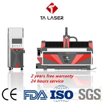 Fiber Laser Cutting Machine by Automatic Loading System to Processing Metal Sheet Plate and Tube