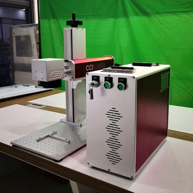 FM-20A Auto Focus Fiber Laser Marking Machine for Metal Engraving Jewelry Cutting Plastic PVC Plastic Metal Yeti Cup Mopa Color Logo Printing Date Coding