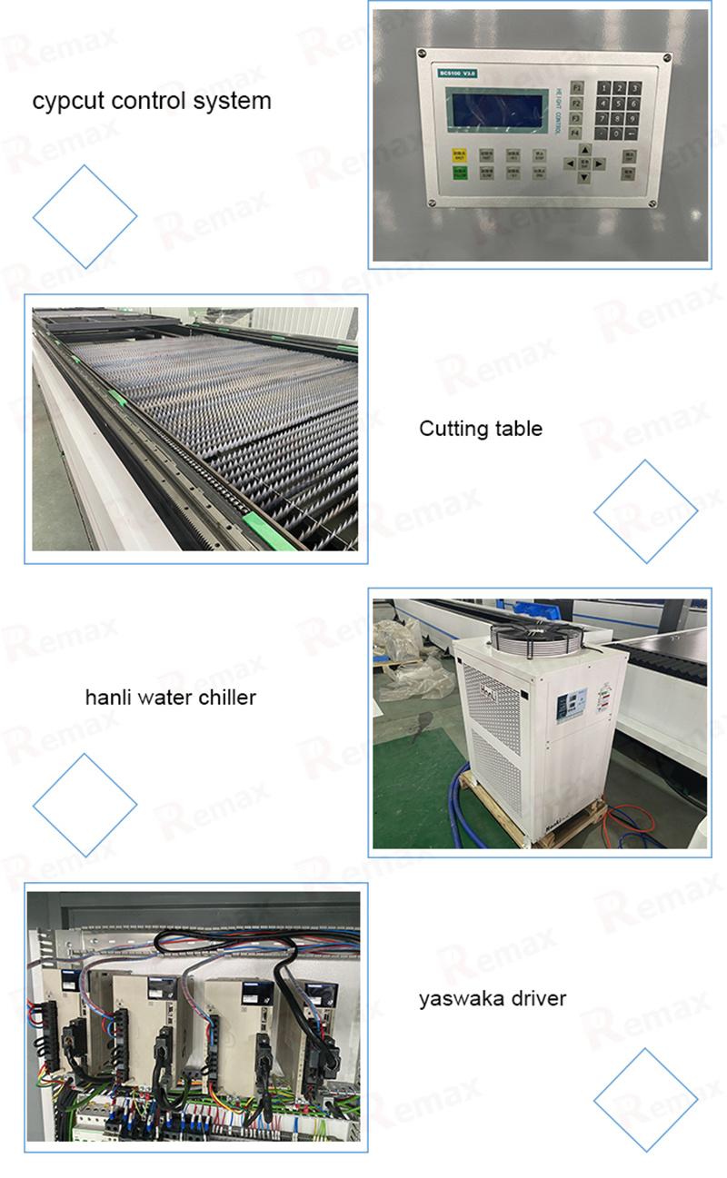 1530 China Remax CNC Metal Sheet Laser Cutting Machine with High Quality