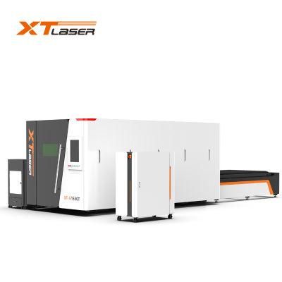 Exchanged Table Fiber Laser Cutting Machine Enclosed Tube and Sheet 1500*3000