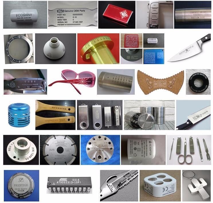 20W Fiber Laser Marking Machine/Marker/Engraver Equipment for Jewelry/Gold/Silver/Fruit Knife/Shear/Kitchen Ware