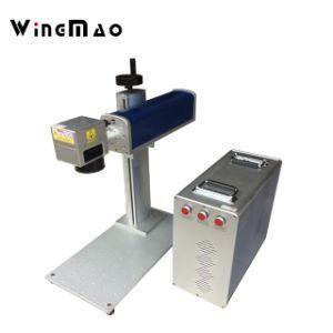 Fiber Laser Marking Machine for Metal Plastic Ring Phone Case Tag Silver Bracelet with Rotary Fiber Laser Making Machine